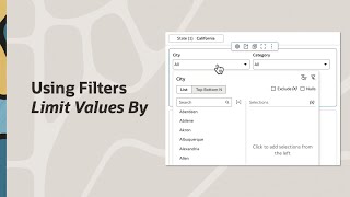 Using Filters' Limit Values By in Oracle Analytics