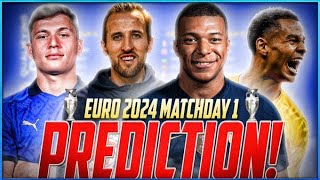 UEFA Euro 2024 Matchday 1 Preview and Predictions