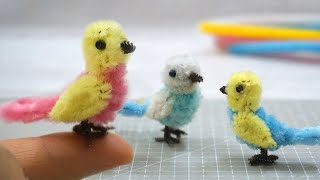 Easy Mini Birds out of PIPE CLEANER | Best Animals Pipe Cleaner tutorial for beginers