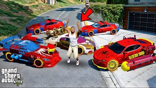 Stealing RARE Spiderman Supercars as Franklin in GTA 5