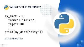 Python Dictionary Quiz #65: Python Code Challenge | Python For Beginners | dict Python Quiz