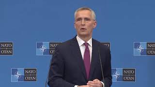 NATO Secretary General Jens Stoltenberg Holds News Conference I LIVE