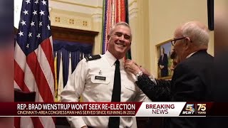 Longtime Cincinnati-area congressman Brad Wenstrup says he won't run for re-election