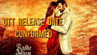 Radhe shyam  OTT  release date conformed..