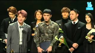 151029 대한민국 대중문화 예술상 JYJ 소감