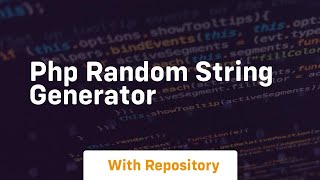php random string generator