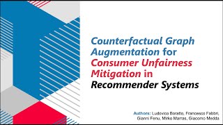 Counterfactual Graph Augmentation for Consumer Unfairness Mitigation in Recommender Systems