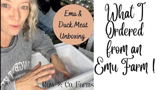 WHAT I ORDERED FROM AN EMU FARM! Meat Haul| Alpha-gal Safe Meat| Meat Order Unboxing|