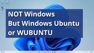 This is NOT Windows, it's Wubuntu aka Windows Ubuntu