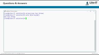 bash how to echo array