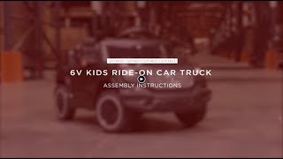 Assembly 6V Kids Ride-On Car Truck (SKY4620 4621 4622 4623 5105)