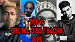 Top 6 Brutal Diss Tracks Of Desi Hip-Hop | 2020 | Emiway|Krsna|Muhfaad|Raga|Kaal