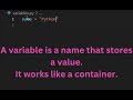 Python Variable 