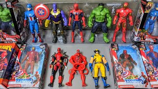 AVENGERS TOYS/action figures/unboxing/cheap price/spiderman,ironman,hulk,thor/toys #021