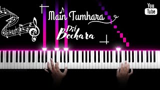 Main Tumhara - Dil Bechara | Easy Piano Cover | A.R. Rahman | Sushant Singh Rajput | Nikhil Sharma |