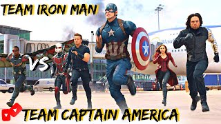Team iron man vs Team captain america Airport battle | Captain America: Civil War (2016) #dbmcmovie