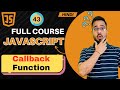JavaScript Tutorial in Hindi #43 | What is a Callback Function