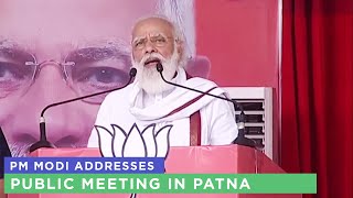 PM Modi addresses public meeting in Patna