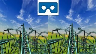 Roller Coaster 3D VR video 3D SBS VR box google cardboard 2