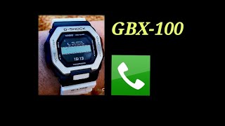 G-Shock GBX-100 (Call entry notification).