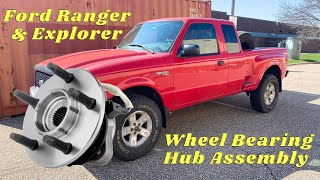 How to Replace the Front Wheel Bearing Hub Assembly on a Ford Ranger or Ford Explorer 4x4