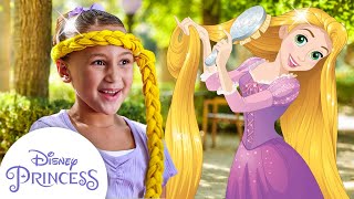 How to Create Rapunzel Hair Headbands | DIY Activities for Kids | Disney Princes