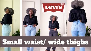 MY FAVORITE LEVIS JEANS  for  Small  Waist  and Thick Thighs #levisjeans  #levis  #petitestyle