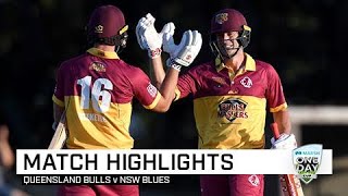 Highlights: Queensland Bulls v NSW Blues, Marsh One-Day Cup 2019