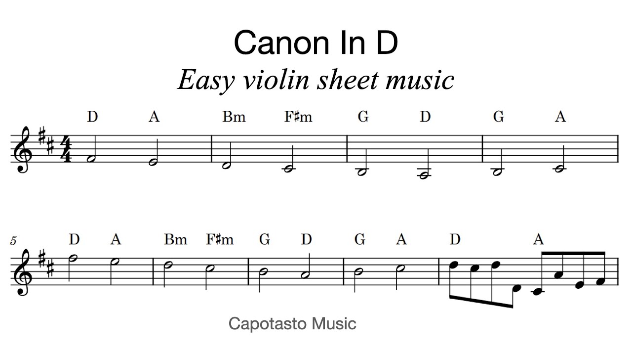 Simple Violin Sheet For Beginners Infoupdate Org