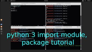 Python 3 import module, package tutorial in Linux