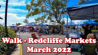 Walk Redcliffe Markets on Summers day  - ASMR Walking Tour