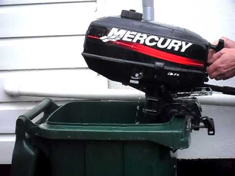 Mercury 3.3 Outboard Running Mariner Test UK - YouTube