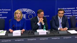 Cssr Corina Cretu at the press conference on the presentation of the future cohesion policy