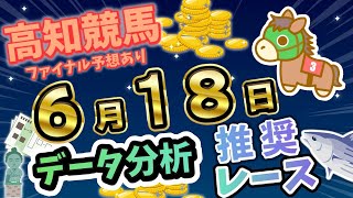 【高知競馬6/18】データ分析による推奨レース紹介【高知優駿】