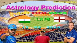 India vs England. 3rd ODI 2025. Astrology \u0026 Numerology Prediction. Ind vs Eng.