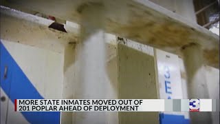 More state inmates moved out of 201 Poplar ahead of deployment