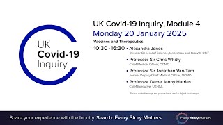 UK Covid 19 Inquiry - Module 4 Hearings - 20 January 2025 PM