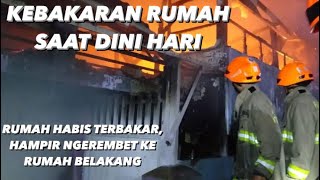 KEBAKARAN RUMAH SAAT DINI HARI DI JALAN SINDANGLAYA BANDUNG | DISKAR PB KOTA BANDUNG