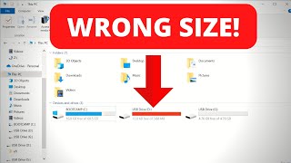 How to Fix Your USB Drive Showing Wrong Size on Windows (with diskpart)