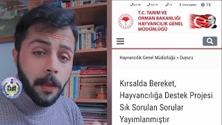 Kırsalda bereket hayvancılığa destek programı, Sık sorulan sorular ???