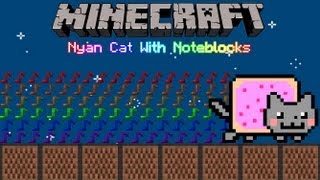 Nyan Cat With Minecraft Noteblocks!