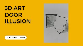 The illusion of door 🚪|  trick art design | pencil ✏️  drawing tutorial