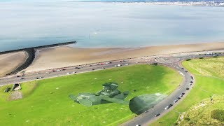 Saype: To the Moon | Public art at New Brighton