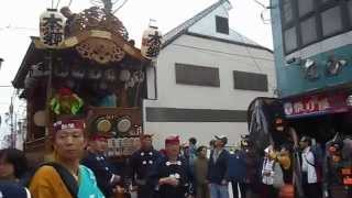 飯能まつり２０１４　本郷山車　銀座通りで待機中　2014.11.2 Hanno Festival