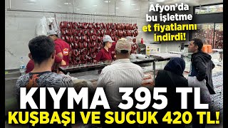 Afyon’da bu firma et ve et ürünlerine indirim yaptı: Kıyma 395 TL, kuşbaşı ve sucuk 420 TL