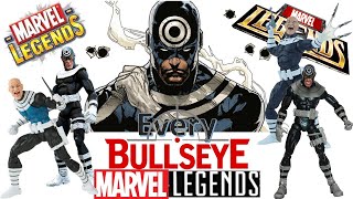 Every Marvel Legends Bullseye Toybiz and Hasbro Comparison Daredevil