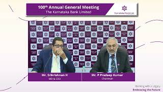 The 100th Annual General Meeting | Karnataka Bank