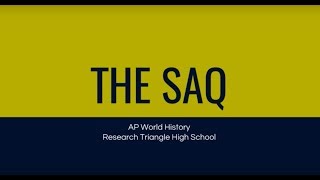 Introduction to the SAQ