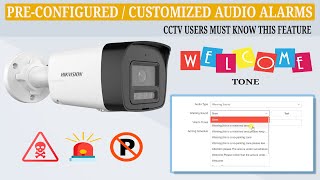 Exploring Pre-Configured Customizable Alarm Tones on the Hikvision DS-2CD1043G2-LIUF/SL Camera