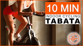 10 Minute Indoor Bike Tabata Workout #indoorcyclingworkouthome